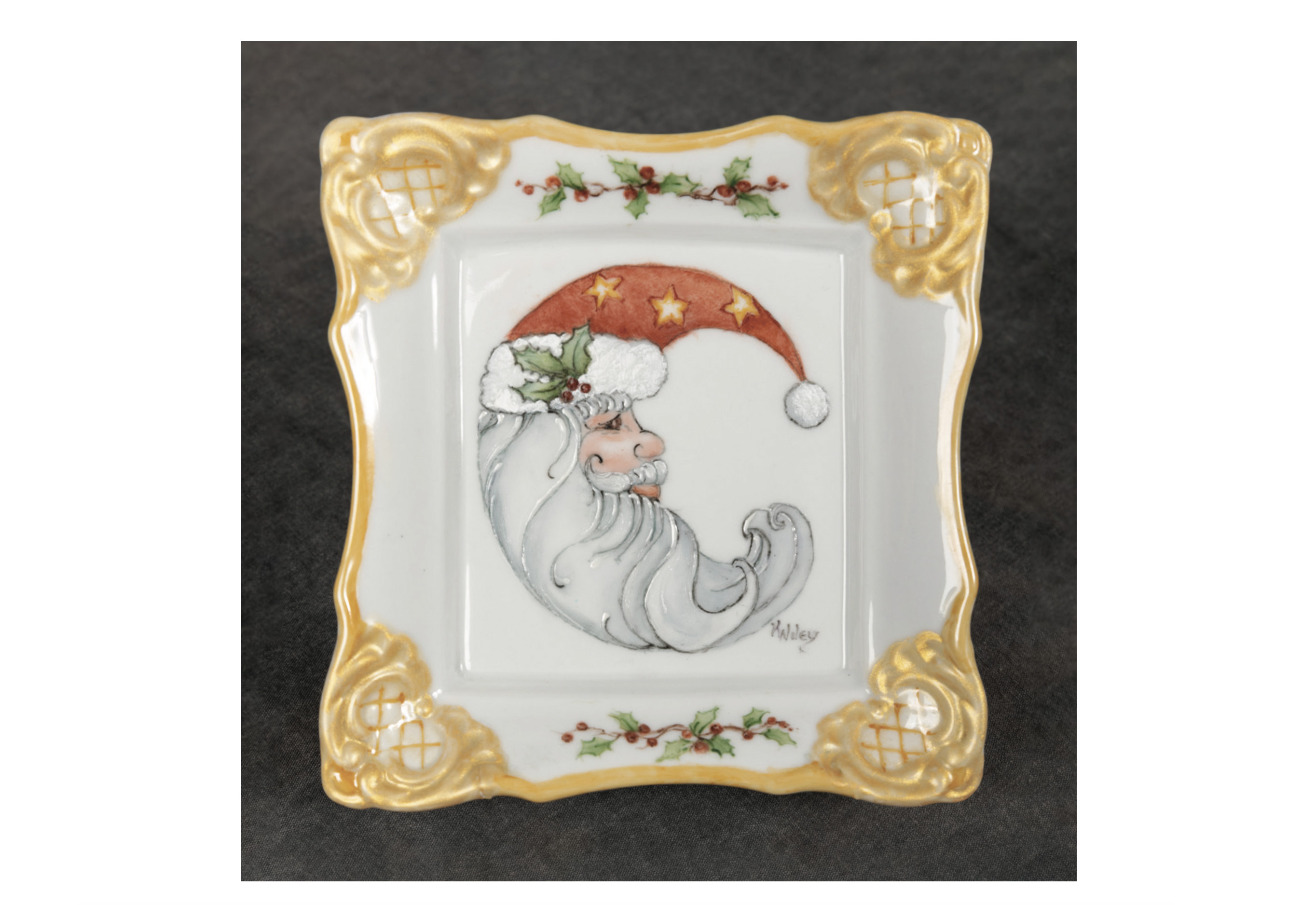 Christmas - Small Crescent Santa